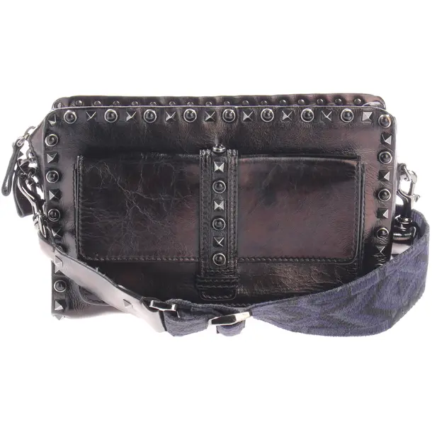 Shoulder Bag, in Black, Leather, Valentino