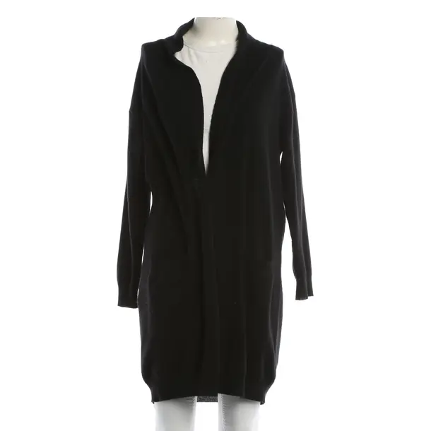 Cardigan, in Black, Wool, Quantum Courage