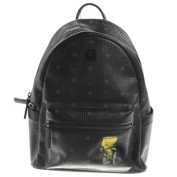 Backpack, in Black, Leather, MCM