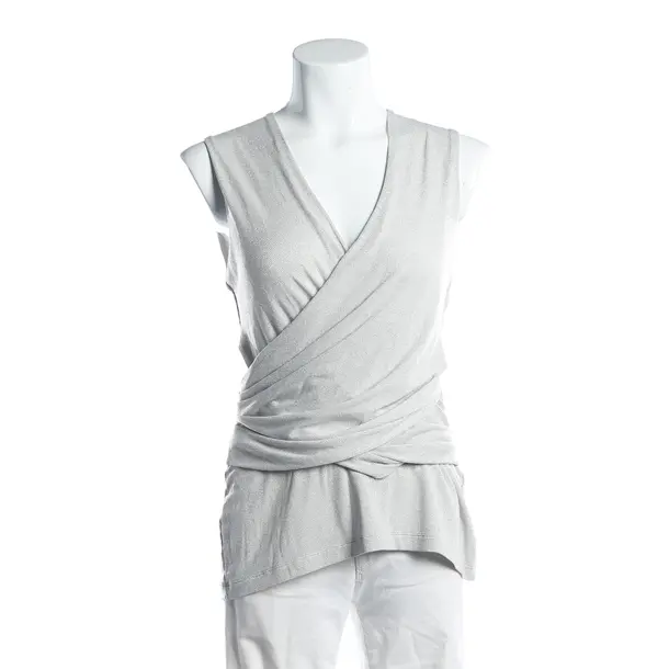 Top, in Light Gray, Viscose, Missoni M
