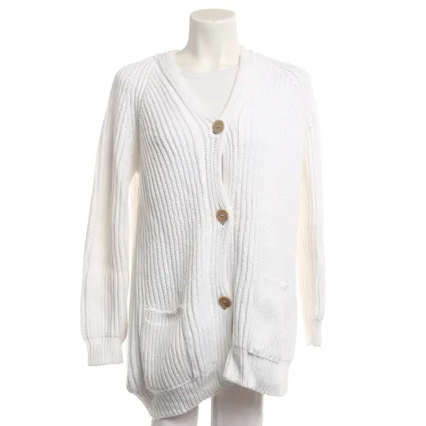 Strickjacke, in Weiß, Baumwolle, Iris von Arnim