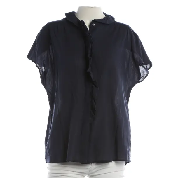 Bluse, in Blau, Baumwolle, Van Laack