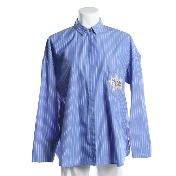 Bluse, in Blau, Baumwolle, Van Laack
