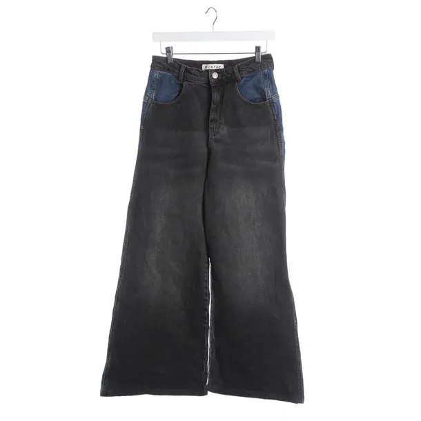 Jeans Flared, in Dunkelgrau, Baumwolle, Munthe