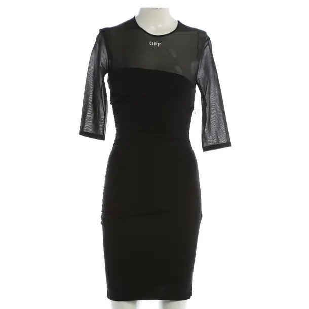 Cocktail Dress, in Black, Polyamide, Off-White