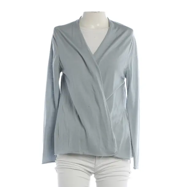 Cardigan, in Light Blue, Wool, Hemisphere