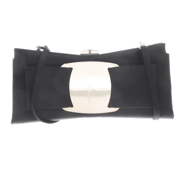 Clutch, in Schwarz, Polyester, Salvatore Ferragamo