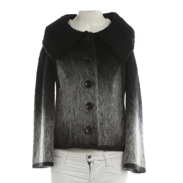 Mid-Season Jacket, in Black, Wool, Ana Alcazar