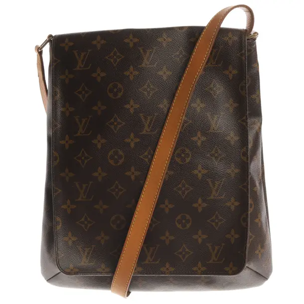 Schultertasche, in Braun, Canvas, Louis Vuitton