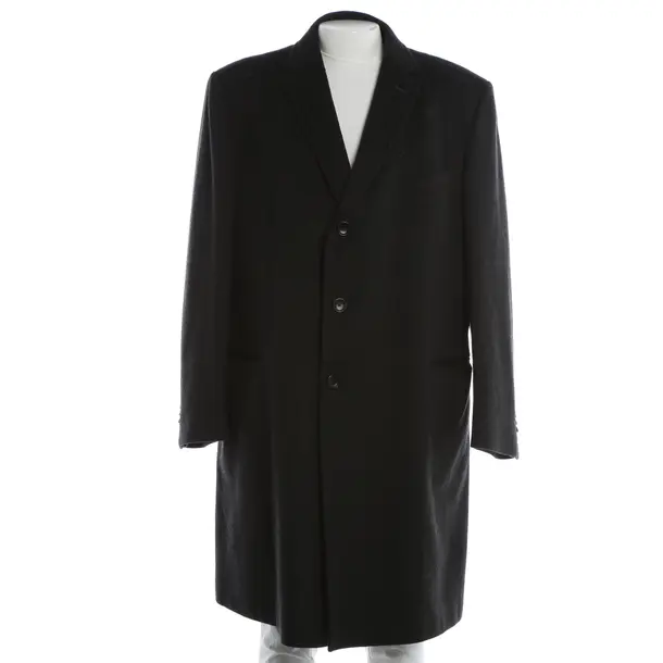Overcoat, in Black, Wool, Zegna