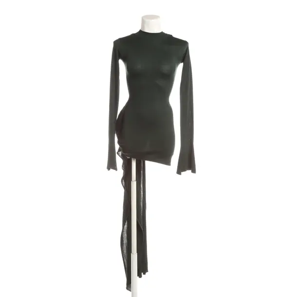 Cocktail Dress, in Dark Green, Silk, Aya Muse