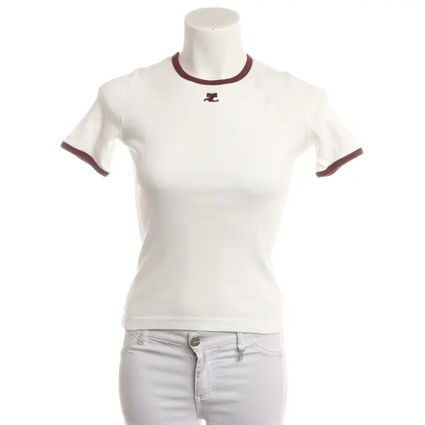 Shirt, in Weiß, Baumwolle, Courrèges