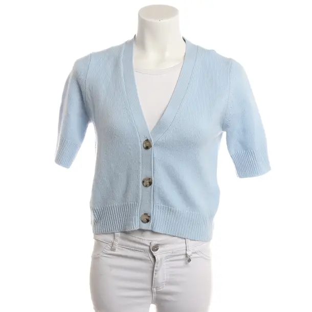 Cardigan, in Light Blue, Cashmere, Jardin des Orangers