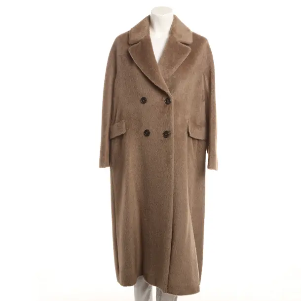 Mid-Season Coat, in Camel, Wool, Max Mara