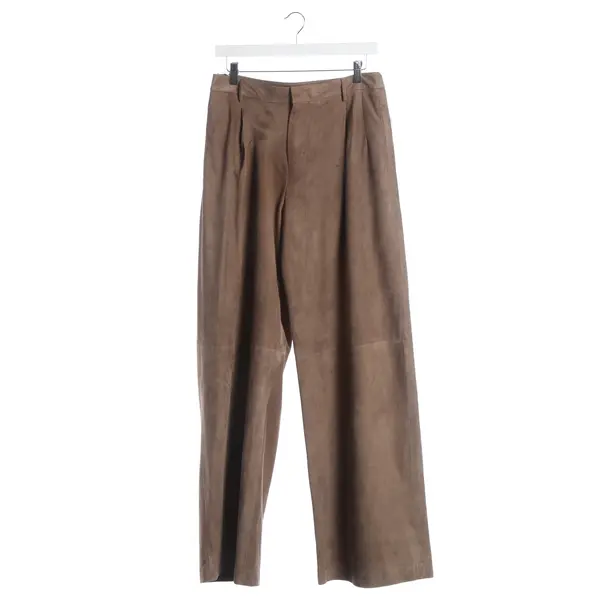 Hose, in Braun, Leder, Max Mara