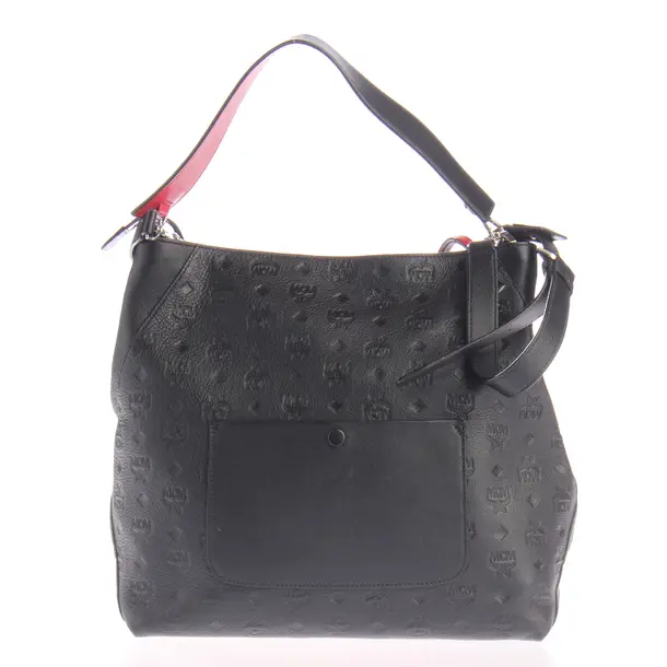 Borsa a cinture a tracolla, in Nero, Pelle, MCM