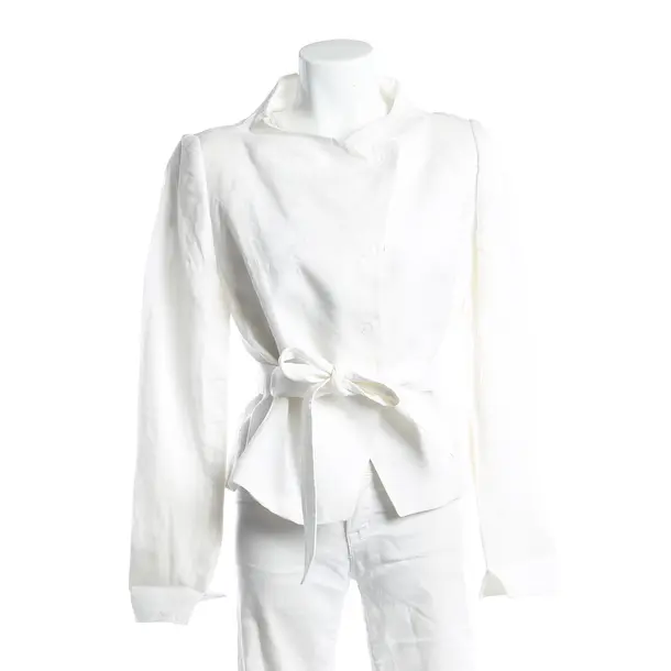 Blazer, in White, Linen, Pauw