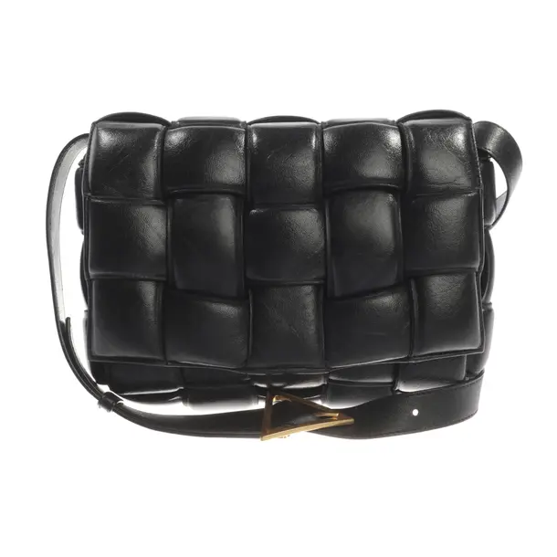 Shoulder Bag, in Black, Leather, Bottega Veneta