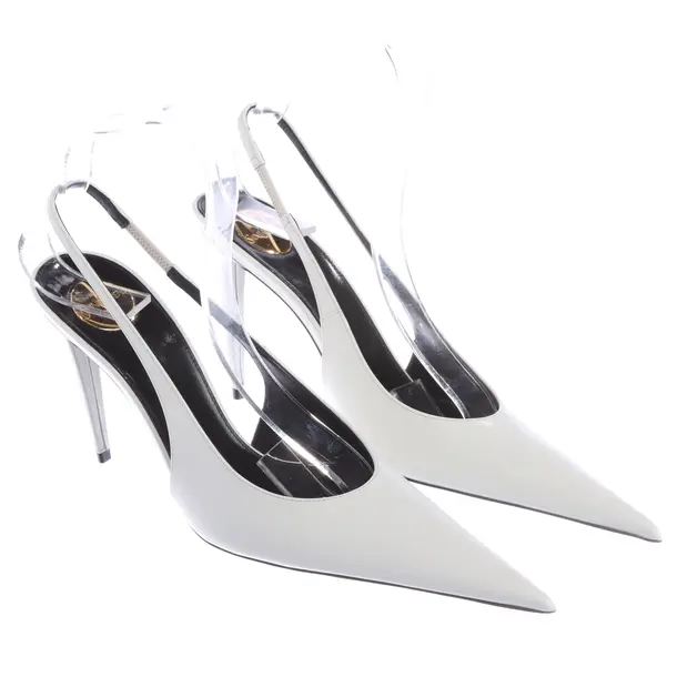 Sandali, in Bianco, Saint Laurent