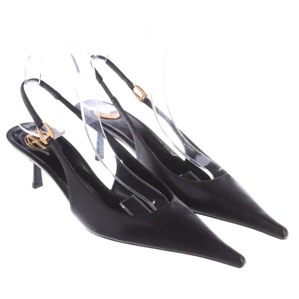 Slingbacks, in Schwarz, Saint Laurent