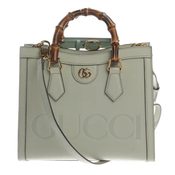Handbag, in Light Green, Leather, Gucci