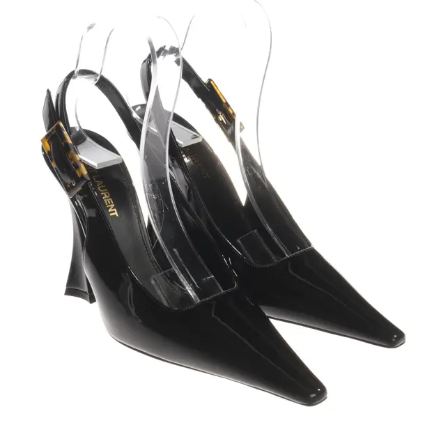 Slingbacks, in Black, Saint Laurent