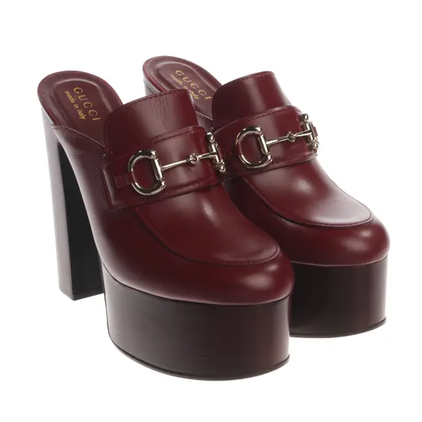 Heeled Mules, in Bordeaux, Gucci