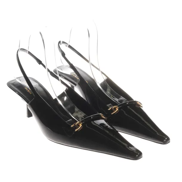 Slingbacks, in Black, Saint Laurent