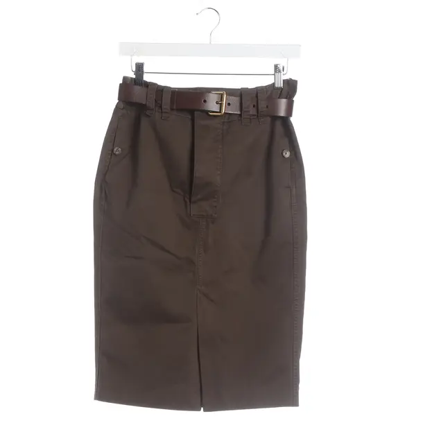 Skirt, in Brown, Cotton, Saint Laurent