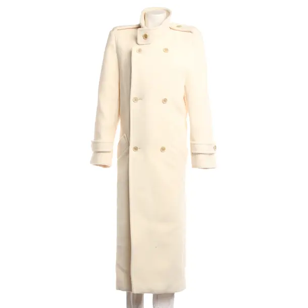 Mid-Season Coat, in Beige, Wool, Saint Laurent