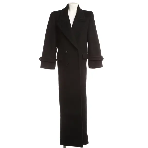 Cappotto mezza stagione, in Nero, Lana, Saint Laurent