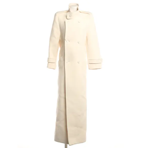 Mid-Season Coat, in Beige, Wool, Saint Laurent
