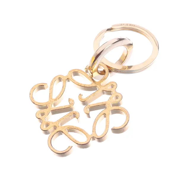 Schlüsselanhänger, in Gold, Metall (metallisch, metallisiert), Loewe
