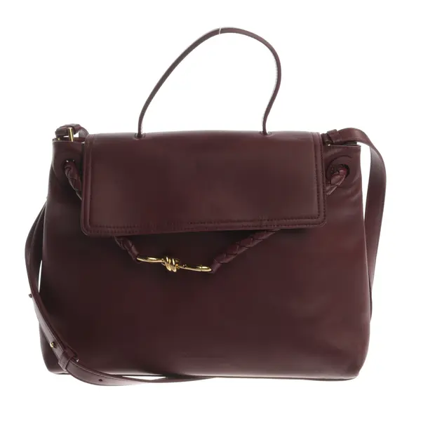 Schultertasche, in Bordeaux, Leder, Bottega Veneta