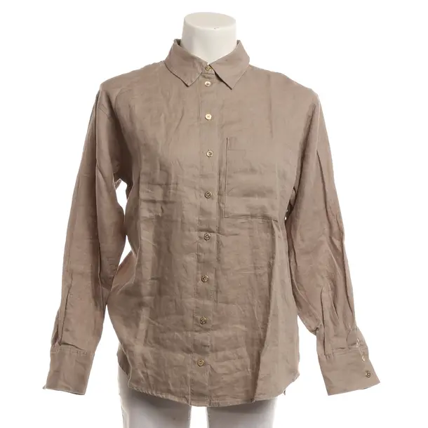 Bluse, in Braun, Leinen, Heidi Klein