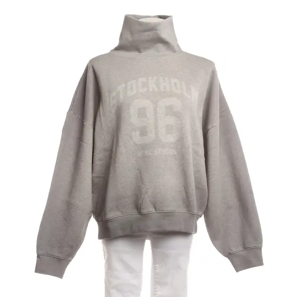 Sweatshirt, in Hellgrau, Baumwolle, Acne Studios