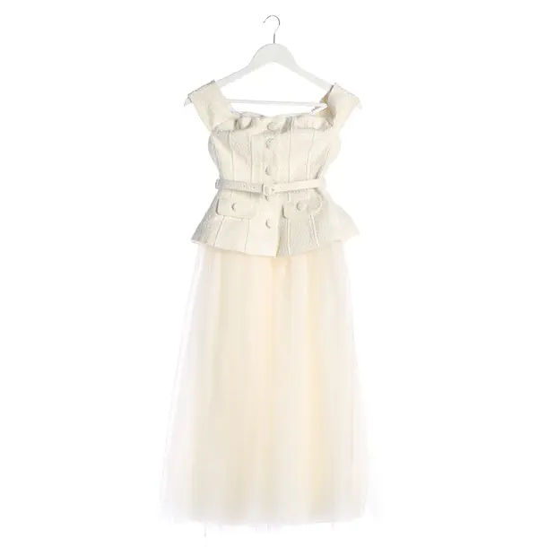 Cocktailkleid, in Beige, Polyacryl, self-portrait