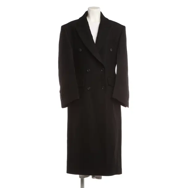 Mid-Season Coat, in Black, Wool, Róhe