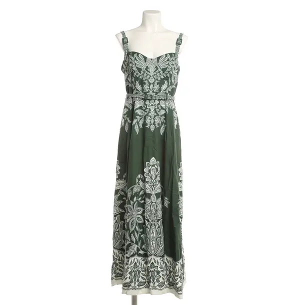 Dress, in Green, Linen, Farm Rio