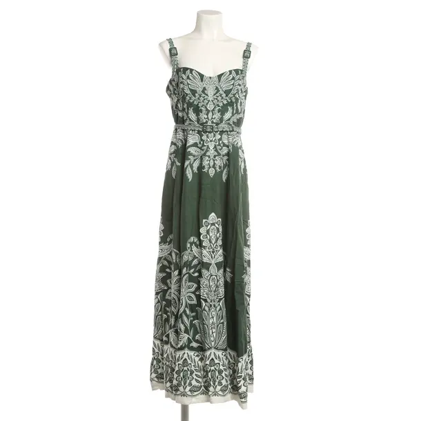 Dress, in Green, Linen, Farm Rio