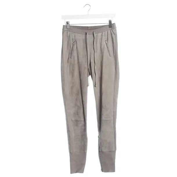 Pantaloni, in Grigio, Pelle, Utzon