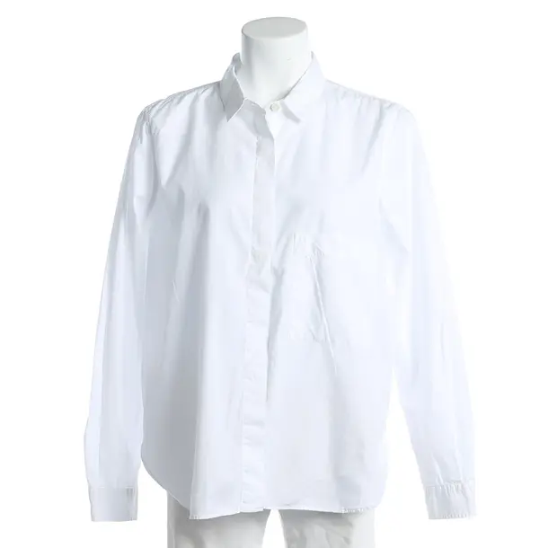 Camicetta, in Bianco, Cotone, Chiuso