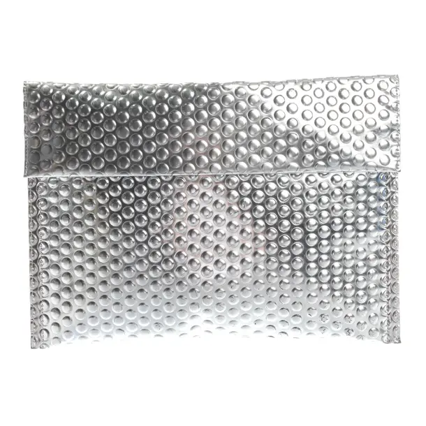 Clutch Bag, in Silver, Polyvinyl, MM6