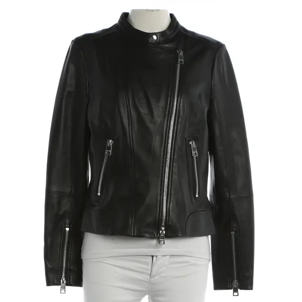 LeatherJacket, in Black, Leather, Marc Cain Sports