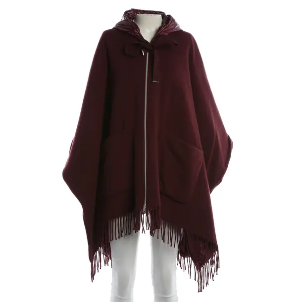 Poncho, in Bordeaux, Wolle, Herno