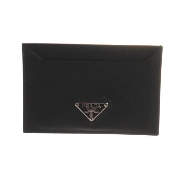 Card Holder, in Black, Leather, Prada