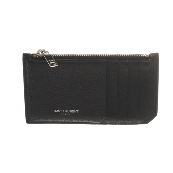 Card Holder, in Black, Leather, Saint Laurent