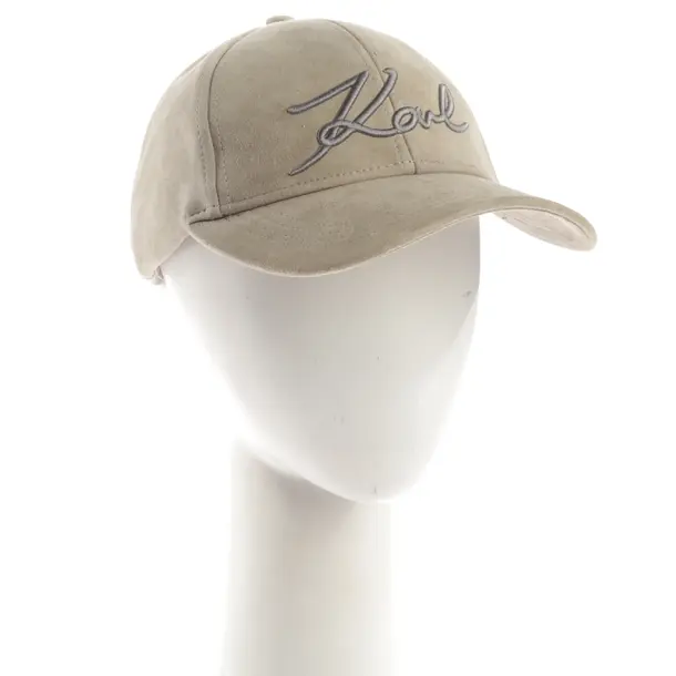 Cappello, in Grigio, Pelle, Karl Lagerfeld