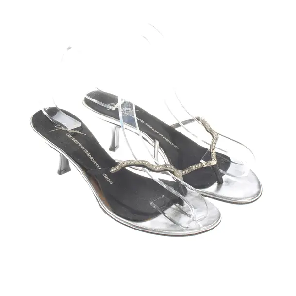 Sandaletten, in Silber, Giuseppe Zanotti