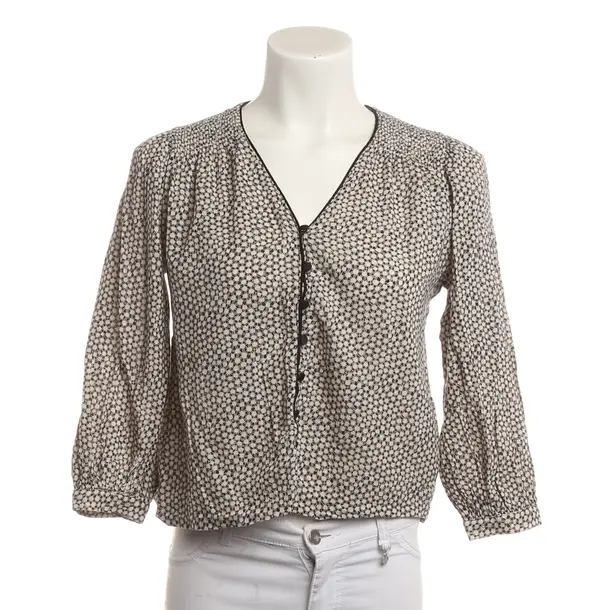 Blouse, in Black, Cotton, Closed